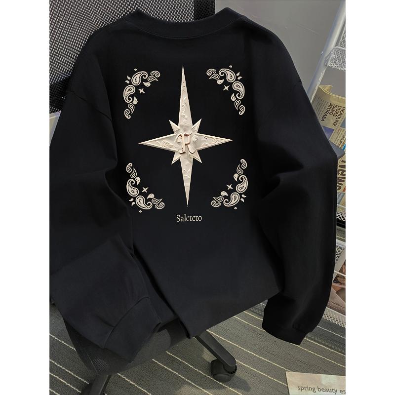 

Men s Fleece-Lined Crew Neck Sweatshirt, Comfortable for Cold Weather XXL чорний