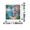 56 Landscape Oil Painting Stickers Creative Painting Warm Travel Scenery Beauty Material Decorative Stickers