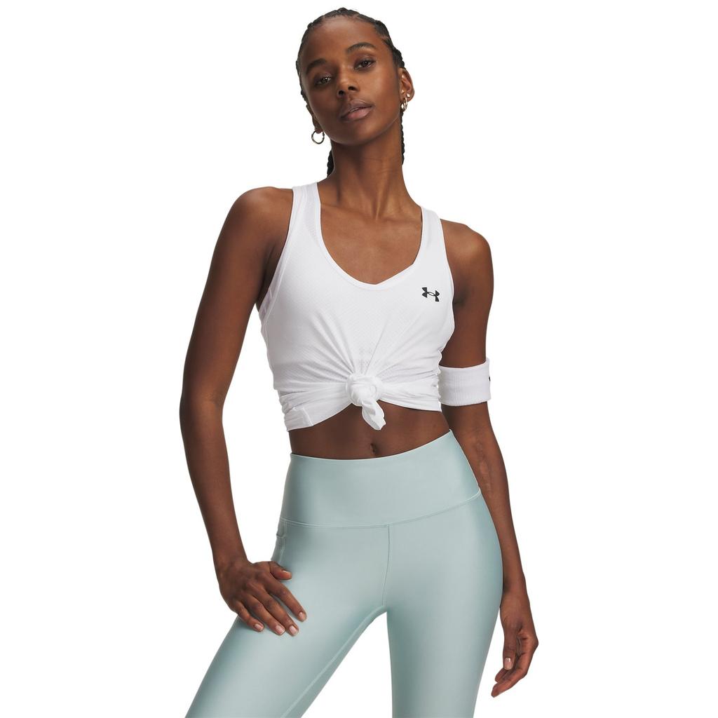 Under Armour Technická Síťovina Racer Trénink Fitness Venkovní Lehký Prodyšný Jednobarevný Klasický Bez Rukávů Tílko Dámské topy 6009989-100