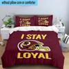 Redskins Football Club Design 3PCS Bedding Set 2D Printing (Includes 1 Duvet Cover + 2 Pillowcases Coreless), Bedroom decor,Fan gift