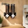 Coffee Bean Storage Jar Wall Mounted Dry Cereal Dispenser, Moisture Proof Airtight Food Space Saving Container Container, Plastic Organizer for Pantry