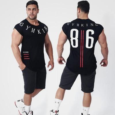 Muscle Doctor Letni Wzór Męska Modna Koszulka Fitness z Krótkim Rękawem