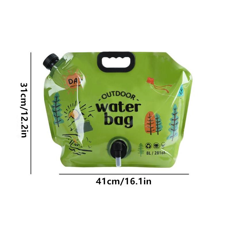 8L Draagbare Camping Bierzak Opvouwbare Drinkwateremmer Grote Capaciteit Watercontainer Buitenreizen Lichtgewicht Waterzak