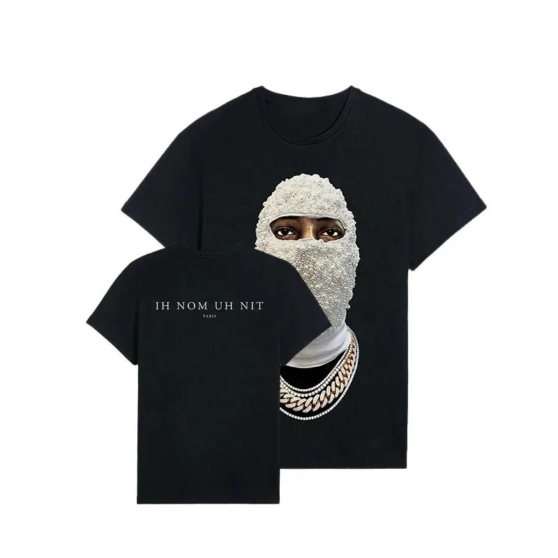 

Summer flat print clothing round neck casual cotton clothing short sleeves street loose trend tops unisex fashion L