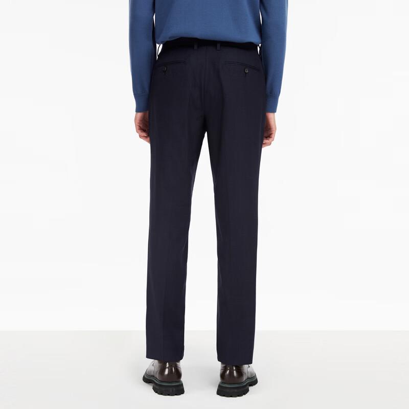 JOEONE Men's Machine Washable Wool Blend Straight Fit Dress Pants