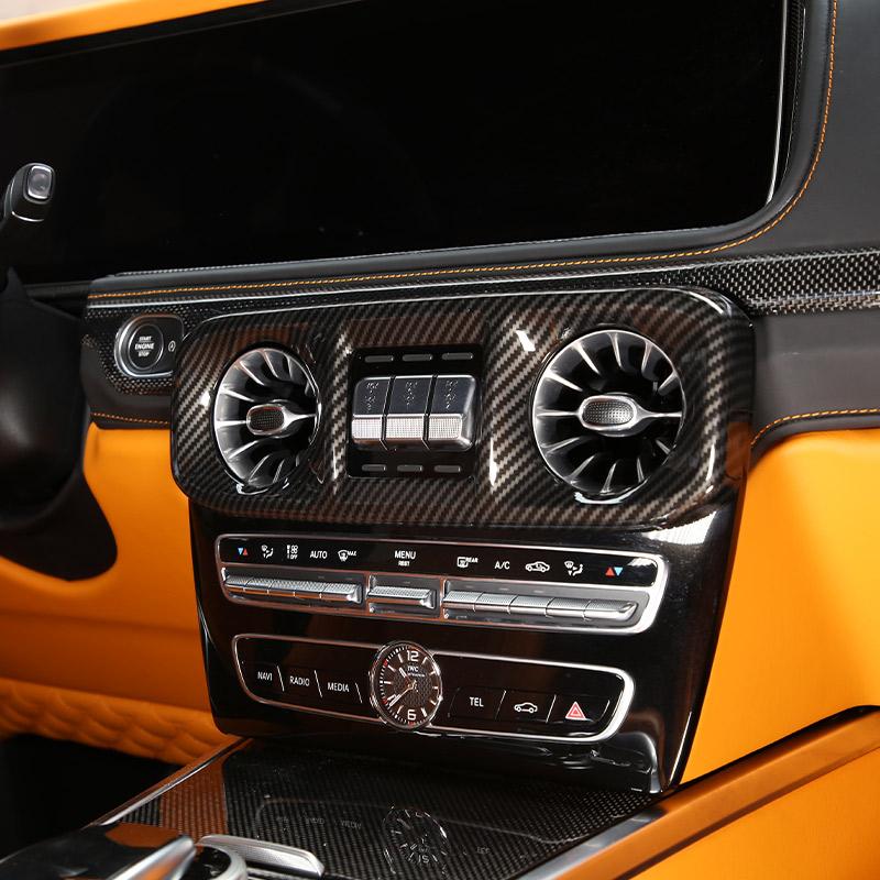 Car Center Console Air Condition Air Vent Outlet Frame Cover Trim Stickers For Mercedes Benz G Class W463 19-22 Car Accessories