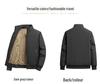 Men's M-8XL 2024 Autumn Solid Color Loose Business Casual Jacket