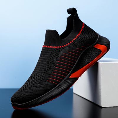 Men's Shoes Summer Sports Shoes Fashion Soft-soled Breathable Casual Shoes Fly-woven Men's Casual Sports Shoes