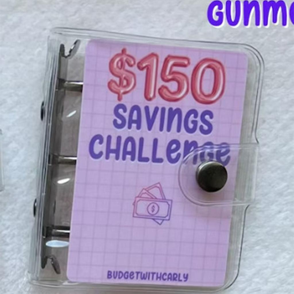 Money Saving Challenge Binder Budget Notebook Binder $150 300 500 1000 Savings Challenges Notebook Binder Organizer