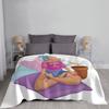 Breathe....let Go Blanket For Sofa Bed Travel Yoga Meditation Beach Zen Love Sun Buddhism Peace Summer Blue Cool