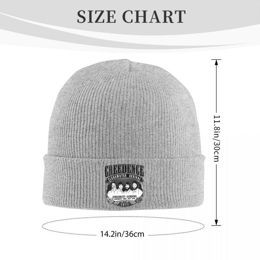 Creedence Clearwater Revivals Warm Knitted Cap Winter Knit Bonnet Hat Skullies Beanies Hip Hop Caps for Unisex