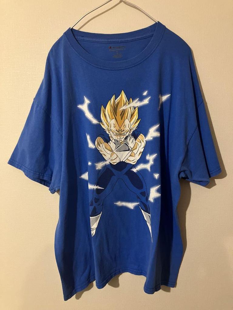 [USED] Hugely Reduced Price! Rare! Champion Collaboration! Dragon Ball Vegeta T-Shirt