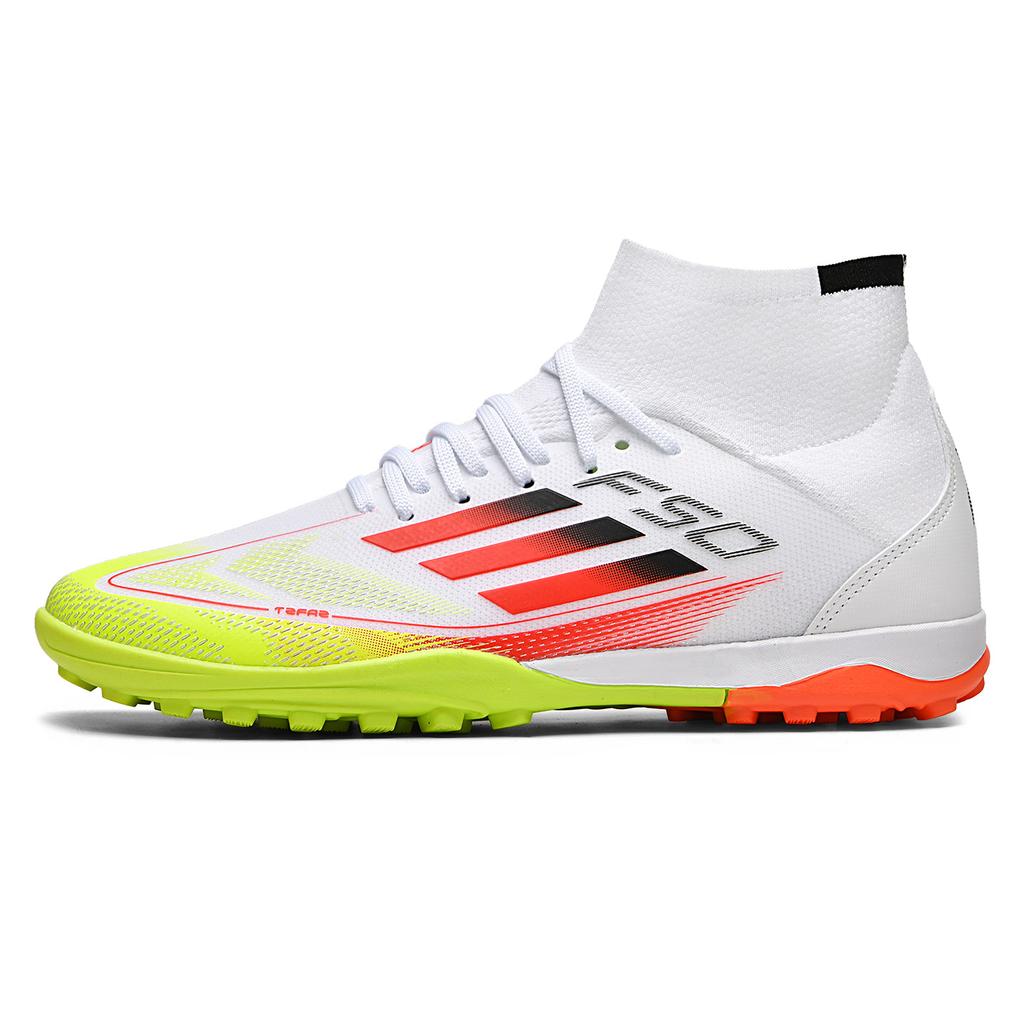 F50 נעלי כדורגל מידה גדולה נוער נעליים עם פקקים סטודנטים מונעות החלקה עמידות בפני שחיקה נעלי כדורגל לאימון מקצועי שיער