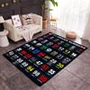 F1 Driver Number Chart Themed Anti-Slip Rugs - Polyester Home Decor, Suitable for Bedrooms, Living Rooms, Doorways, Studios, and Decorations
