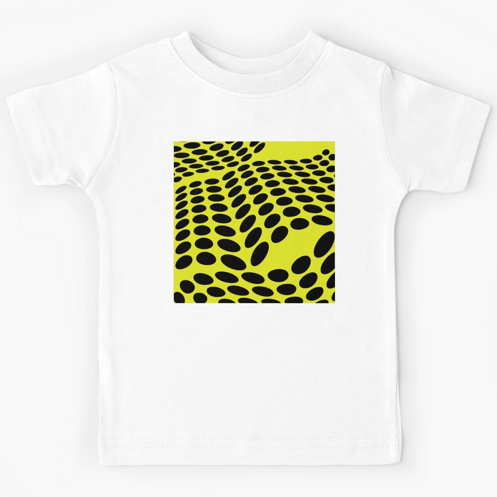 Modern Dot Design Bright Yellow Kids T-Shirt 150