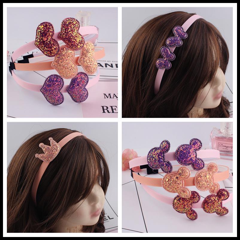 Korean Style Transparent Bow Headband for Children - Cartoon Hair Accessories for Girls