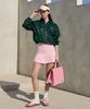 KANDINI Pink (Red) Signature Color Block Visor Hat