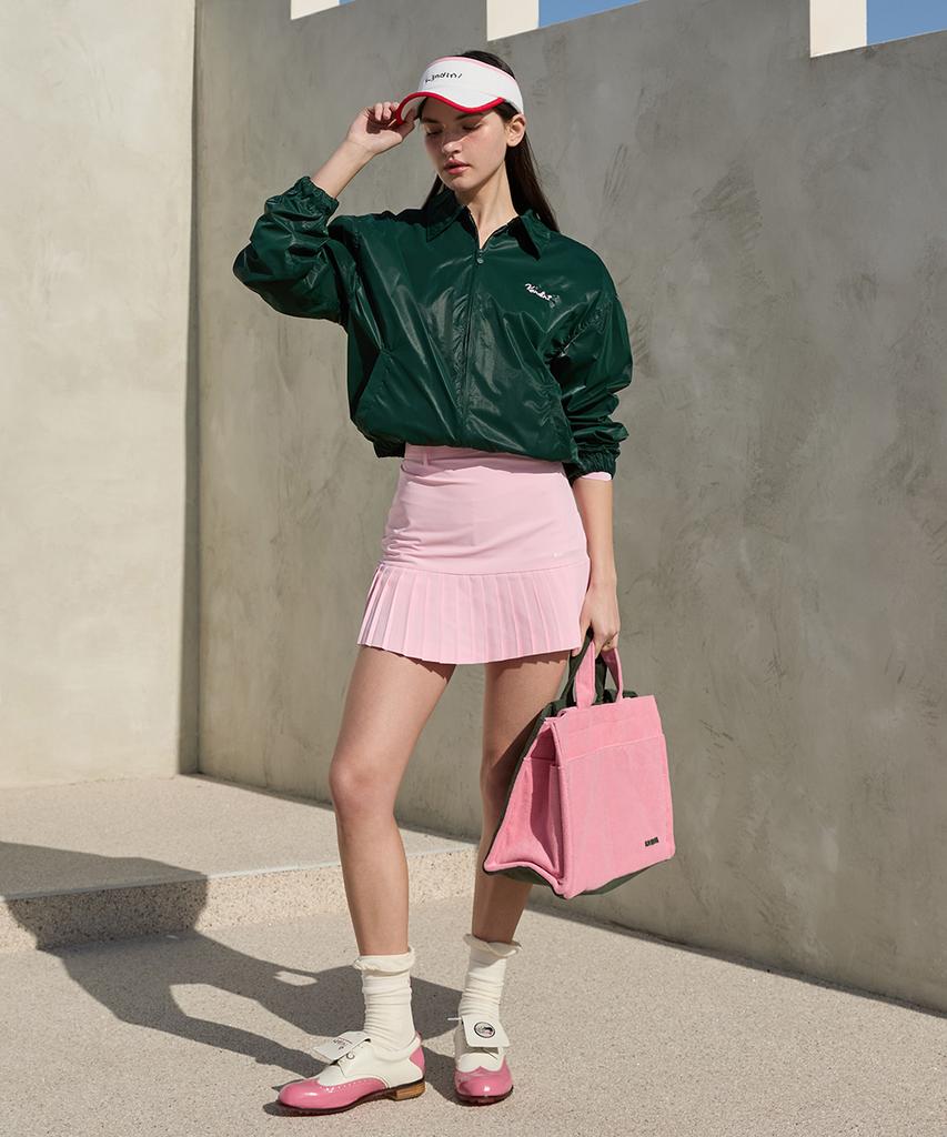 KANDINI Pink (Red) Signature Color Block Visor Hat