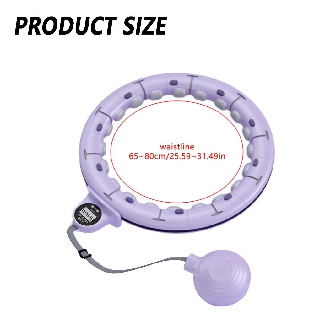 BEPAN Smart Weighted Fitness Hu La Hoop Fitness Massage Exercise Circle with Ball and Counter for Adults Weight Loss