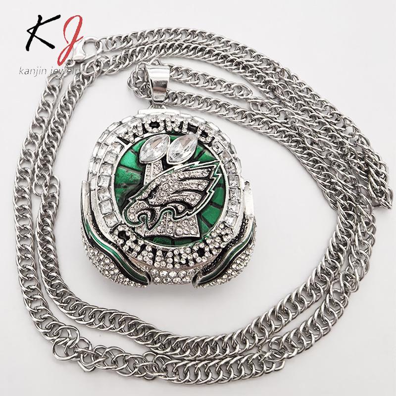 

2024 Philadelphia Eagles Bouncing Eagle Necklace for Men Size 11
