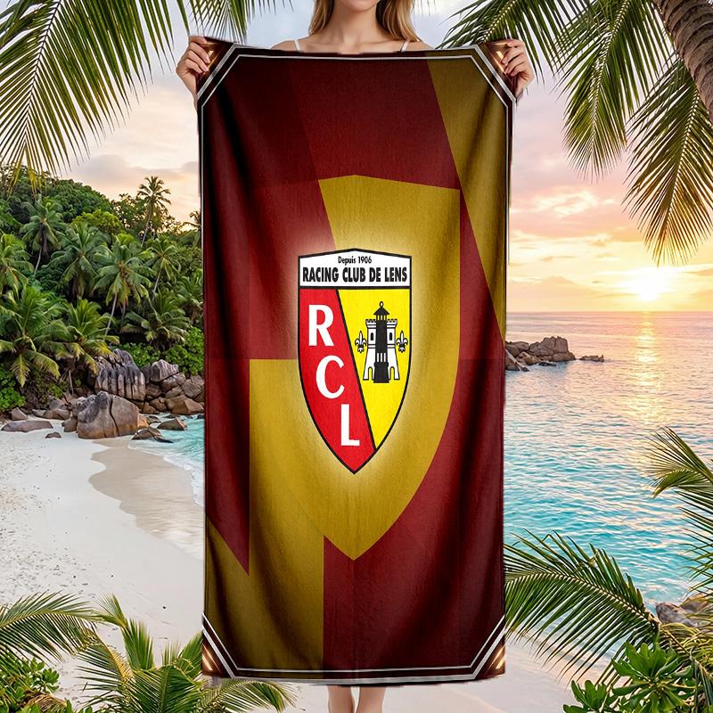 Lens FC print Quick Dry Beach Towel Microfiber Absorbent Portable Travel Swimming Towel
