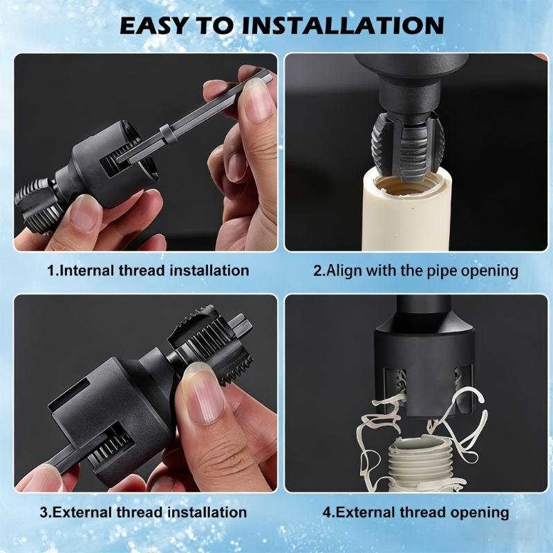 Hochfeste Gewindeschneidkluppe für 1/2 und 3/4 Zoll Rohre mit schneller Innen-/Außenumschaltung und reibungslosem Betrieb