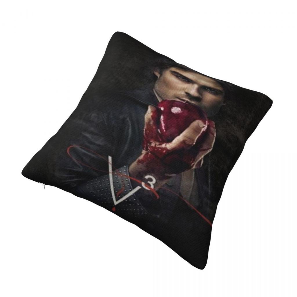 Damon Salvatore Kissenbezug Merchandise Druck Kissenbezug Kissenbezüge Heimdekorationen Quadratisch Mehrere Größen