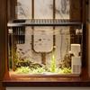 Transparent Desktop Aquarium with Lid Turtle Tank Durable Ecological Water Tank  for Home