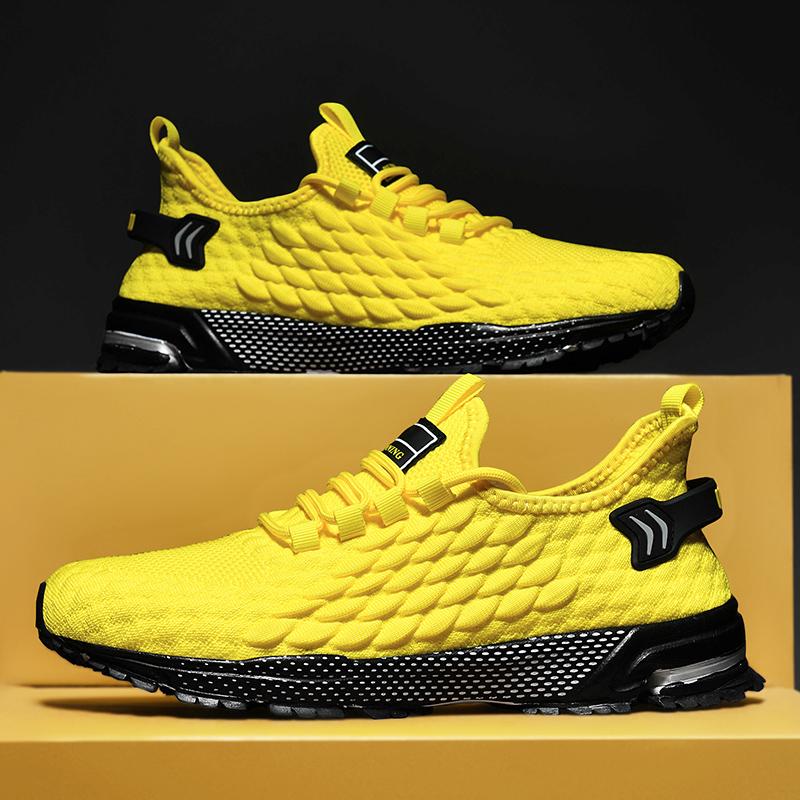 Übergröße 48 Leichte Atmungsaktive Freizeit-Sportschuhe Aus Netzstoff Herren Sneaker