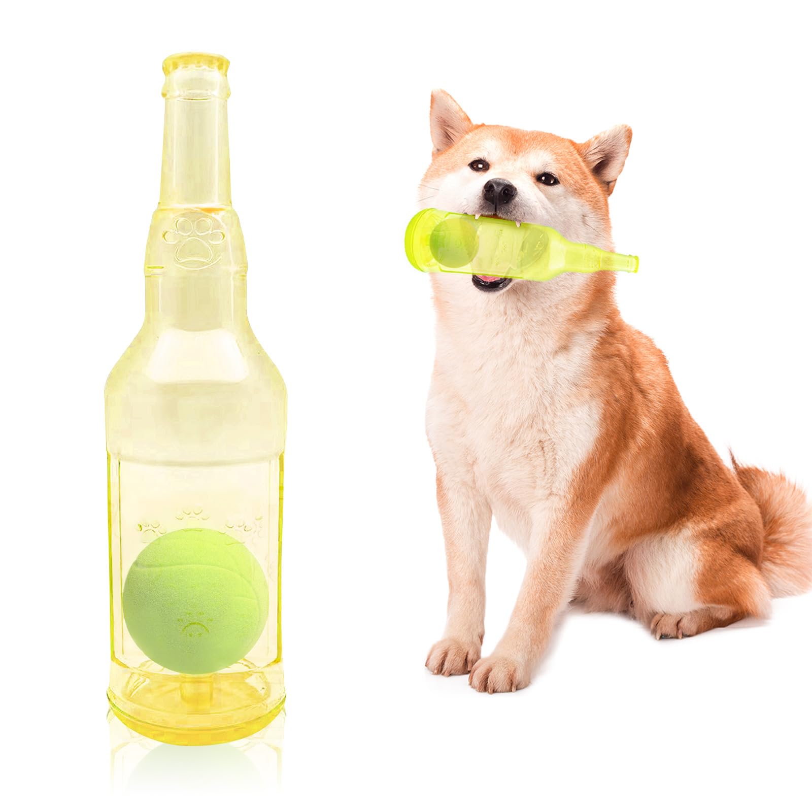 

GHOSTCAT Собака Собака Жевать Звук Прочные Игрушки для Собак, которые Ломаются Даже при Зубном Стрессе Собаки Отсутствие Бутылки и Мяча Подходит для Маленьких и Средних Резина