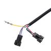 Throttle Grips With LED Display Screen Accelerator Handle For Electric Bike(golden)