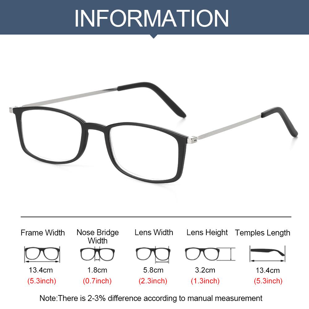 Ultralight Portable Reading Glasses Men Women Ultra -Thin Full Frame Anti Blue Presbyopia Glasses Can Be Attach To Phone Case