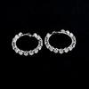 Damen Luxus Quadratischer Zirkonia Ring Ohrringe