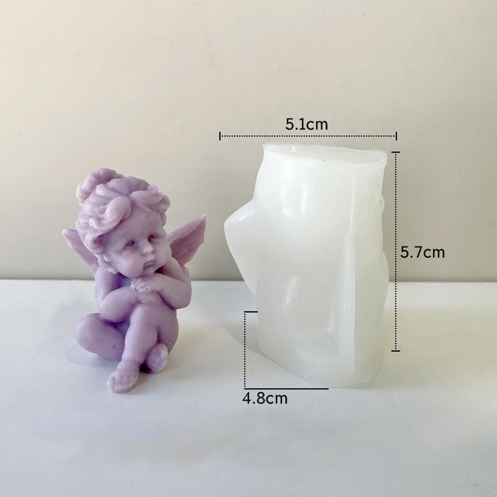 Premium Siliconen Engel Kaars voor Knutselprojecten en Huisdecoratie