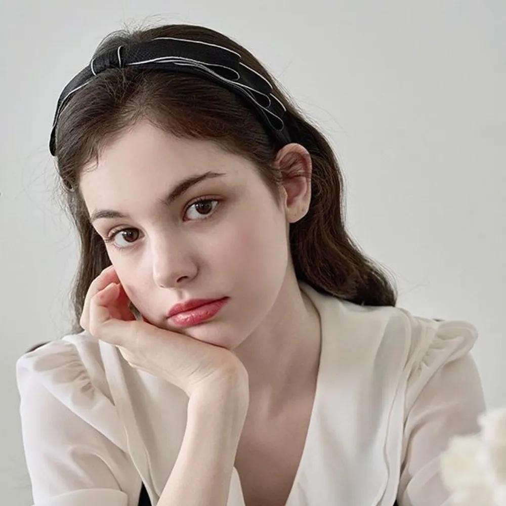 Line Ribbon Hairband JP-22-231HB ivory