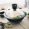 HARIO Earthen Pot No. 9 with Glass Lid 3000ml GDN-255-B Black