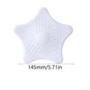 Filtre évier - AIMOONSA - Étoile de mer - 2 pcs - Silicone blanc - Ventouses - 14,5x14,5 cm