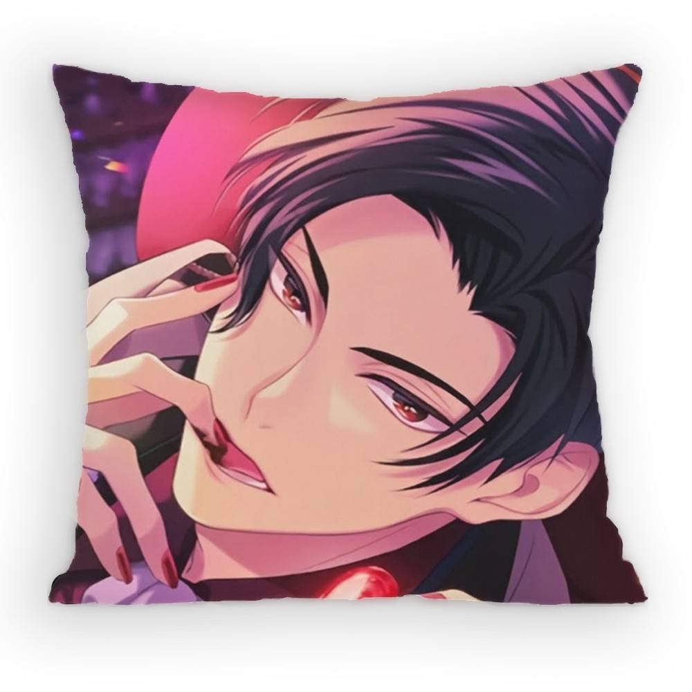 CUTE Game OObey Me World Lucifer Pillow Case Sofa Living Room Bedroom Headboard Backrest Cushion Square Cushion Nap Time