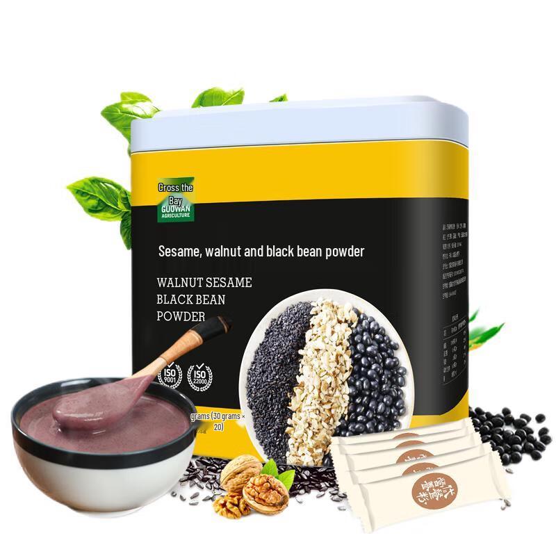 Guo Wan Black Sesame Walnut Black Bean Powder