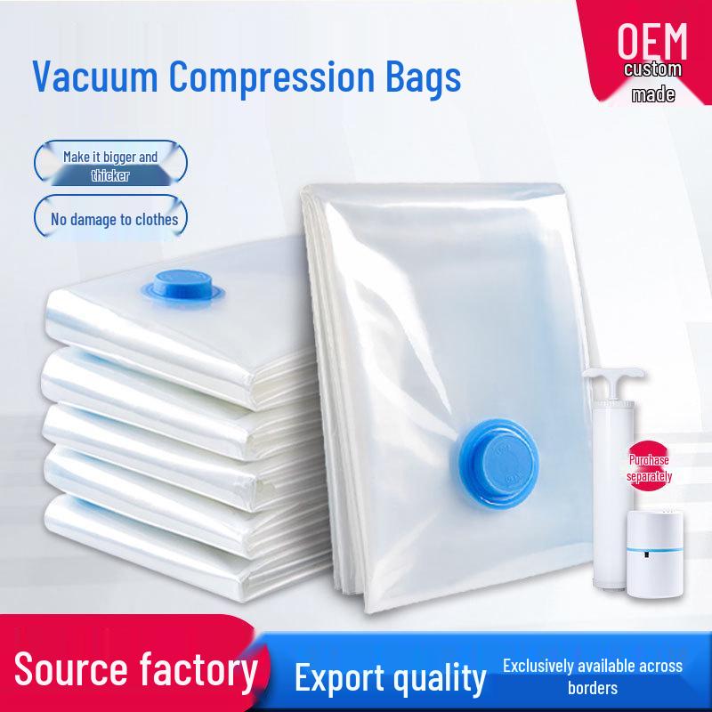 Thickened Transparent Vacuum Compression Storage Bag for Home Quilts & Bedding