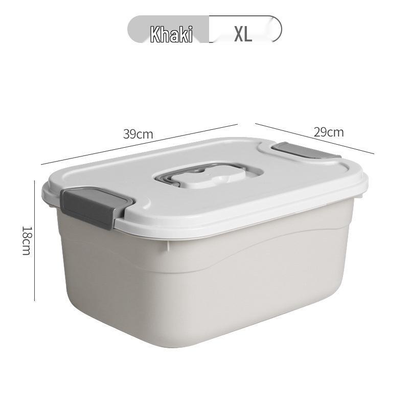 Extra Large Plastic Storage Box with Lid for Clothes, Toys, and Snacks