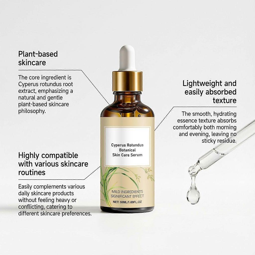 Amz Cyperus Skincare Essence Gentle And Moisturizing, Protects Skin, Smooth Texture, Hydrating And Easy-To-Apply Essence