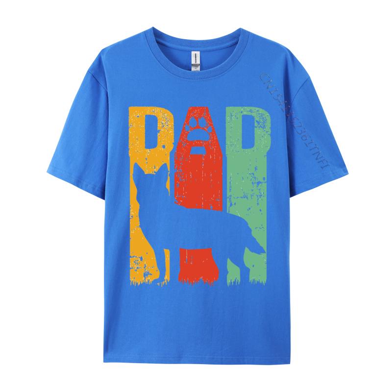 Paw Australian Cattle Dog Tshirt Cotton Soft Graphic Print Tees Classic Simple Style Men Tops T Shirt