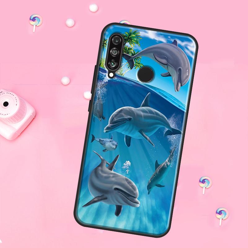 

Ocean Dolphin For Huawei Nova 12s 12i 8i 11i 9 10 SE Y60 Y70 Y90 Y72 Y73 Y61 Y91 P60 Pro P30 P40 Lite Case Huawei P30 Lite