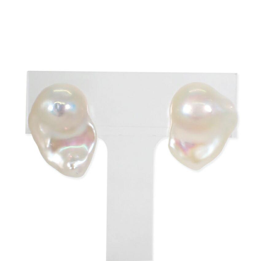 [New] Pt900 Freshwater Pearl Stud Earrings/j33-4