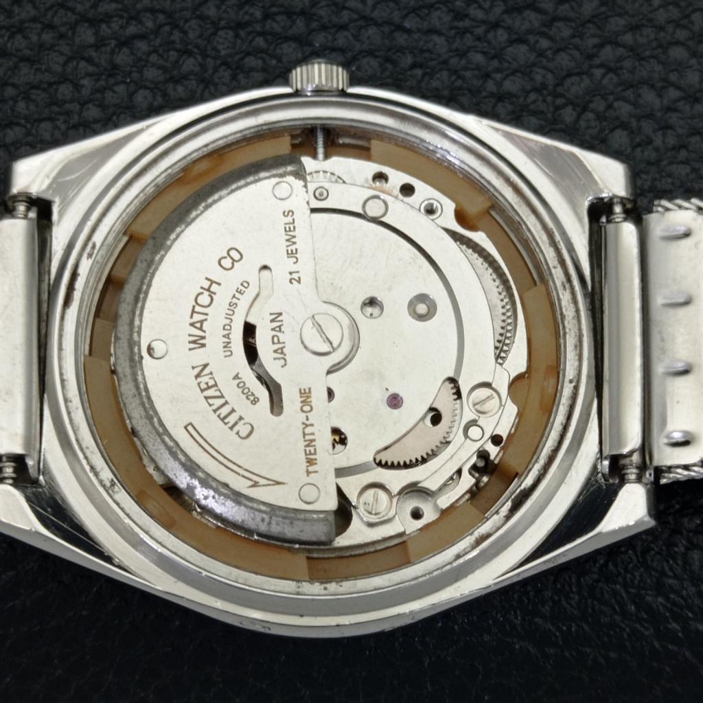 Gebrauchte Citizen Herrenuhr Automatik 8200 Japan Day&Date mit blauem Zifferblatt a432590-2 R112-a432590