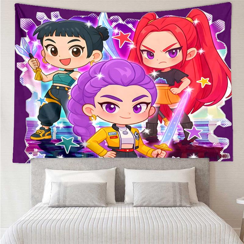 Kpop cartoon Tapestry Hanging for Bedroom,Livingroom, Playroom,Decor Art Room Wall Tapestry Holiday and Birthday Gifts