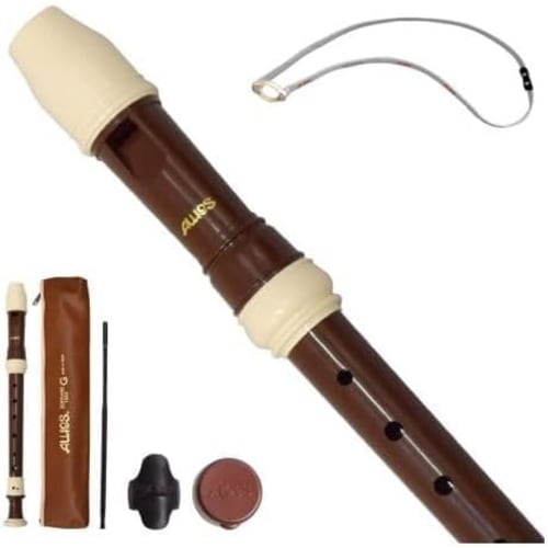 

Toyama Musical Instruments AULOS Bel Canto Soprano Recorder, German Style 104A (G), with Neck Strap for Soprano Recorder, NS-S Set