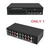 AA58 4x1 Component Video Signal Switcher YPbPr YCbCr Audio DSW41 Divider Panel Button Manual Switch CVBS 720P Metal Shell