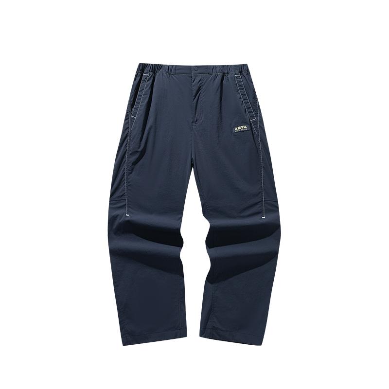 Anta Loose Fashion Comfortable Zipper Simple Casual Pants Unisex bottoms 172628504-2 S